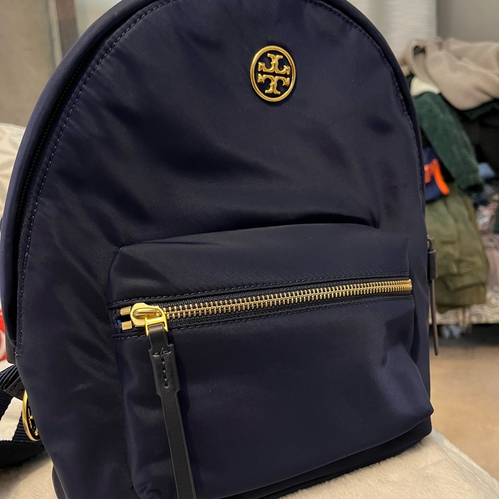 Tory Burch Navy Backpack
